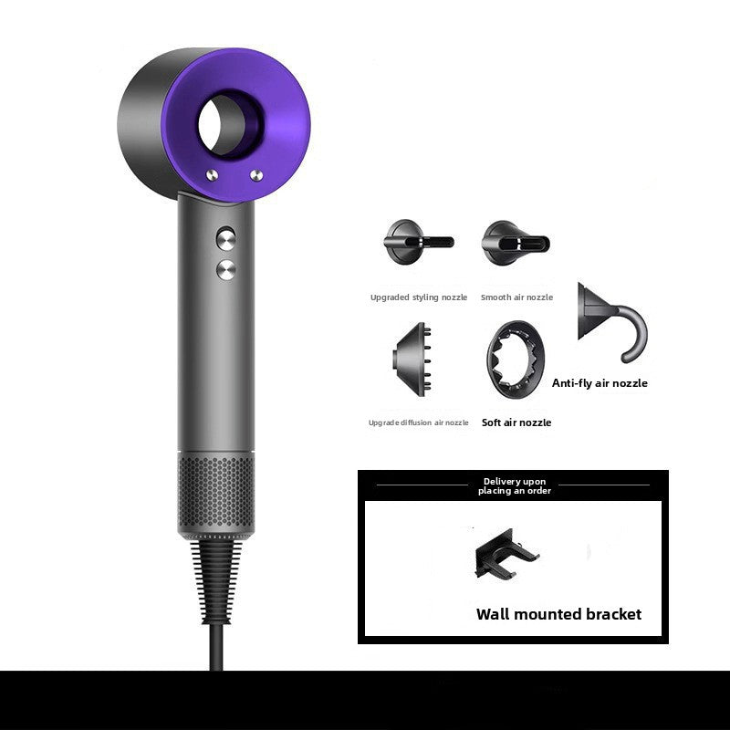 High-speed hair dryer with curling iron