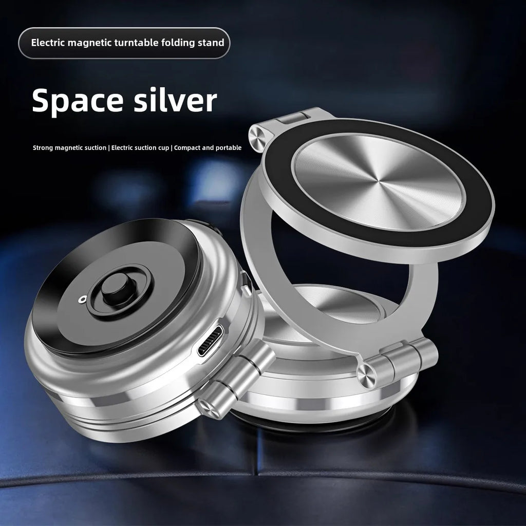 15W Wireless Charger  Double Sides Phone Holder Magnetic Vacuum Adsorption Bracket Foldable GPS Stand Electric Sucker Cup Suppor