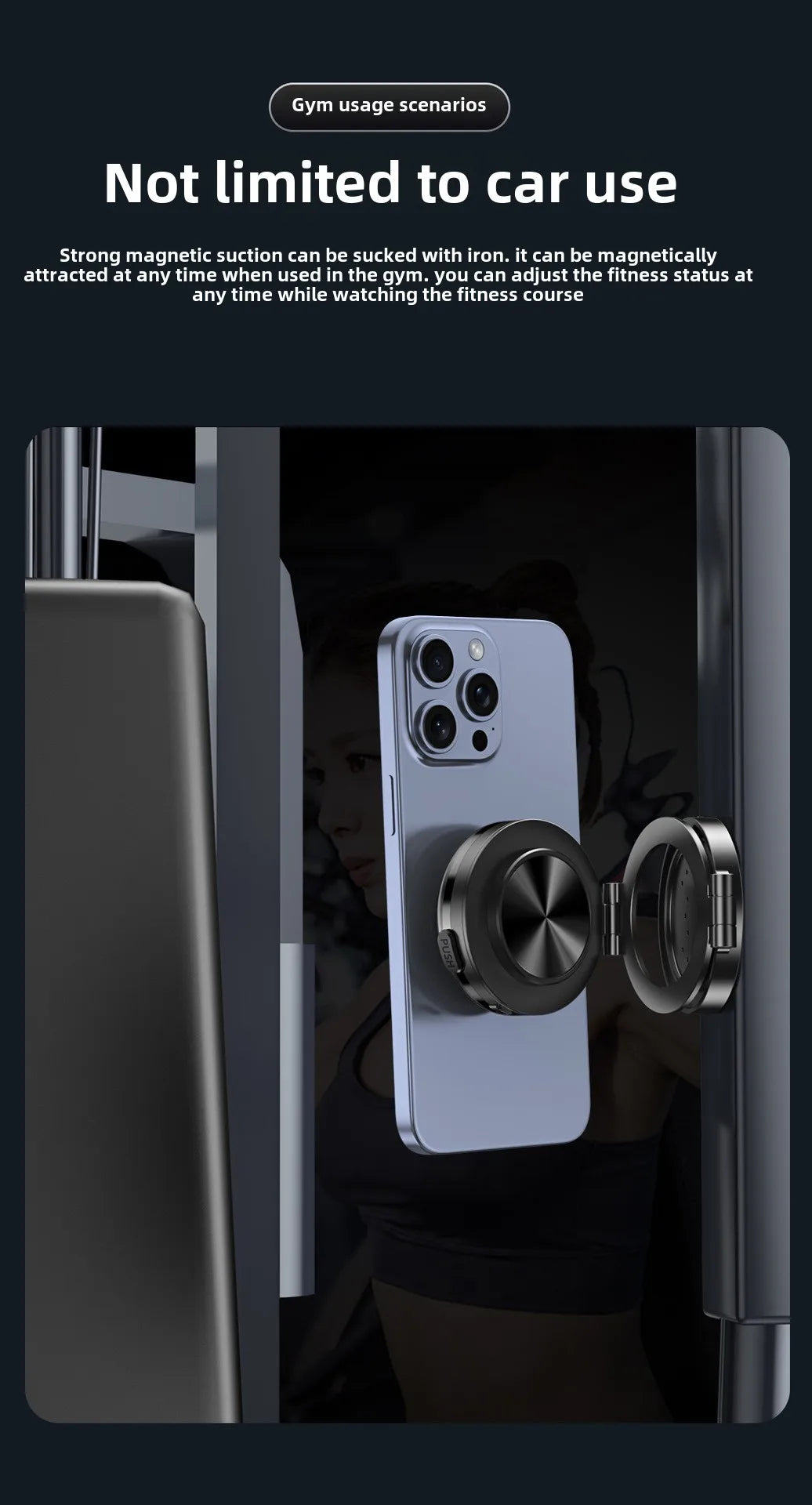 15W Wireless Charger  Double Sides Phone Holder Magnetic Vacuum Adsorption Bracket Foldable GPS Stand Electric Sucker Cup Suppor